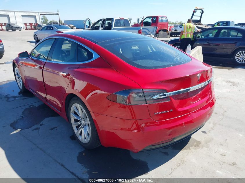 2016 Tesla Model S 60D/70D/75D/85D/90D VIN: 5YJSA1E23GF142490 Lot: 40627006