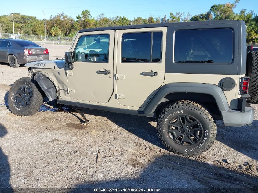 2017 Jeep Wrangler Unlimited Willy Wheeler 4X4 VIN: 1C4BJWDG1HL616901 Lot: 40627115