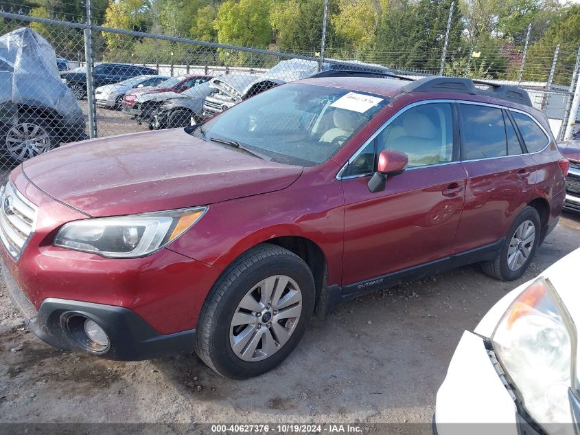 2017 Subaru Outback 2.5I Premium VIN: 4S4BSAHC5H3276221 Lot: 40627376