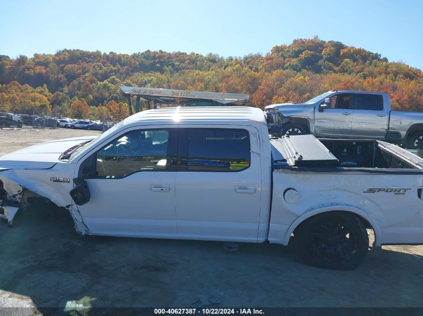 2019 Ford F-150 Lariat VIN: 1FTEW1EP7KFB38229 Lot: 40627387