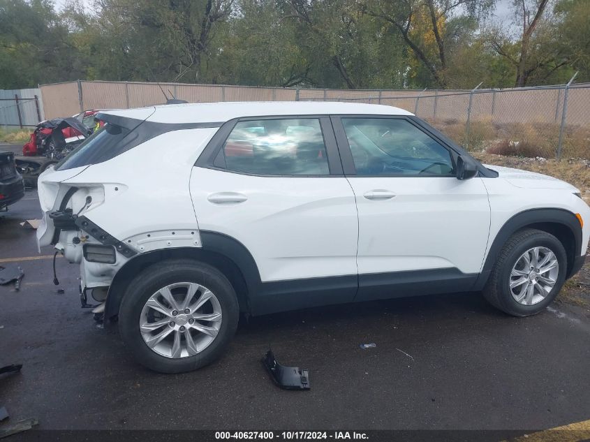 2022 Chevrolet Trailblazer Fwd Ls VIN: KL79MMS25NB142161 Lot: 40627400