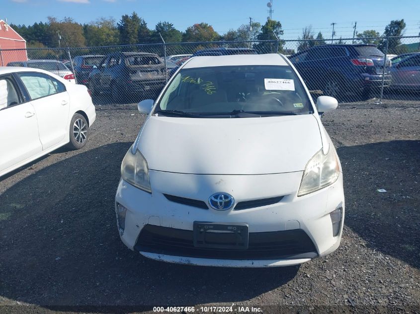 2013 Toyota Prius Three VIN: JTDKN3DU3D5641550 Lot: 40627466