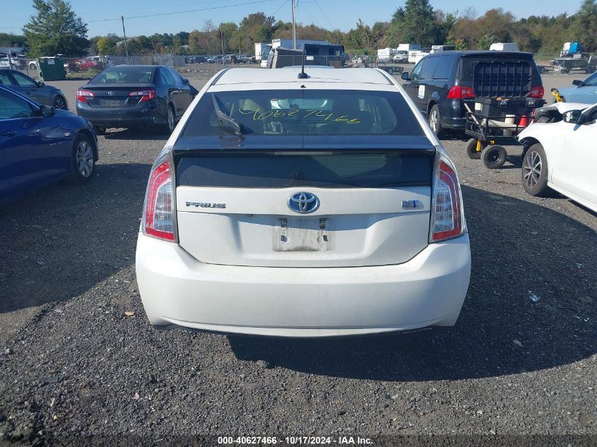 2013 Toyota Prius Three VIN: JTDKN3DU3D5641550 Lot: 40627466