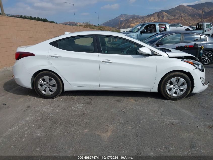 2016 Hyundai Elantra Se VIN: 5NPDH4AEXGH728286 Lot: 40627474