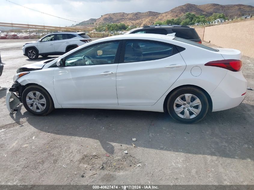 2016 Hyundai Elantra Se VIN: 5NPDH4AEXGH728286 Lot: 40627474