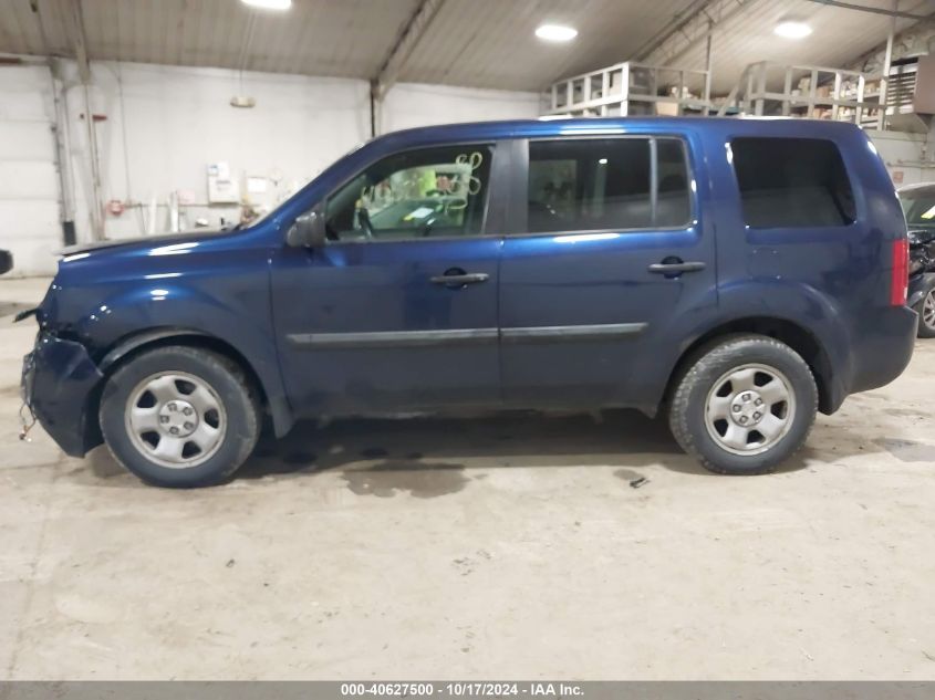 2014 Honda Pilot Lx VIN: 5FNYF4H29EB057157 Lot: 40627500