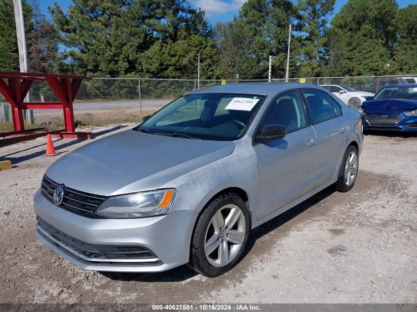 2015 Volkswagen Jetta 2.0L S VIN: 3VW2K7AJ7FM213436 Lot: 40627581