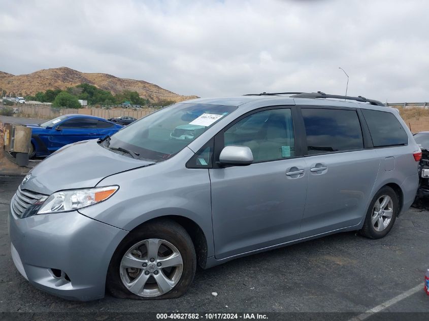 2015 Toyota Sienna Le 8 Passenger VIN: 5TDKK3DC2FS638989 Lot: 40627582