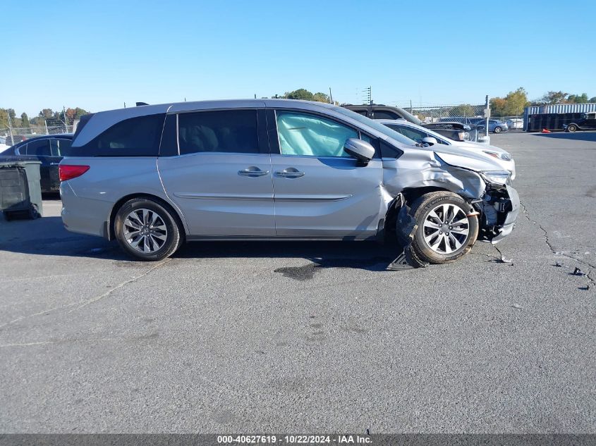 2022 Honda Odyssey Ex-L VIN: 5FNRL6H79NB019089 Lot: 40627619