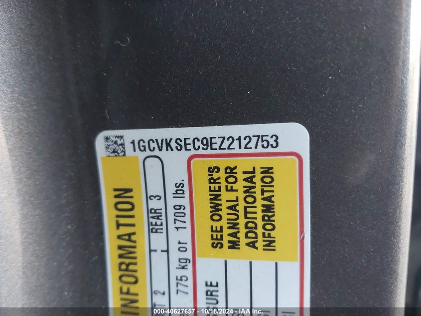 2014 CHEVROLET SILVERADO 1500 2LZ - 1GCVKSEC9EZ212753