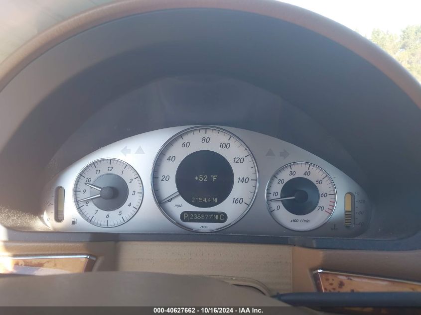 2009 Mercedes-Benz E 350 4Matic VIN: WDBUF87X79B393982 Lot: 40627662