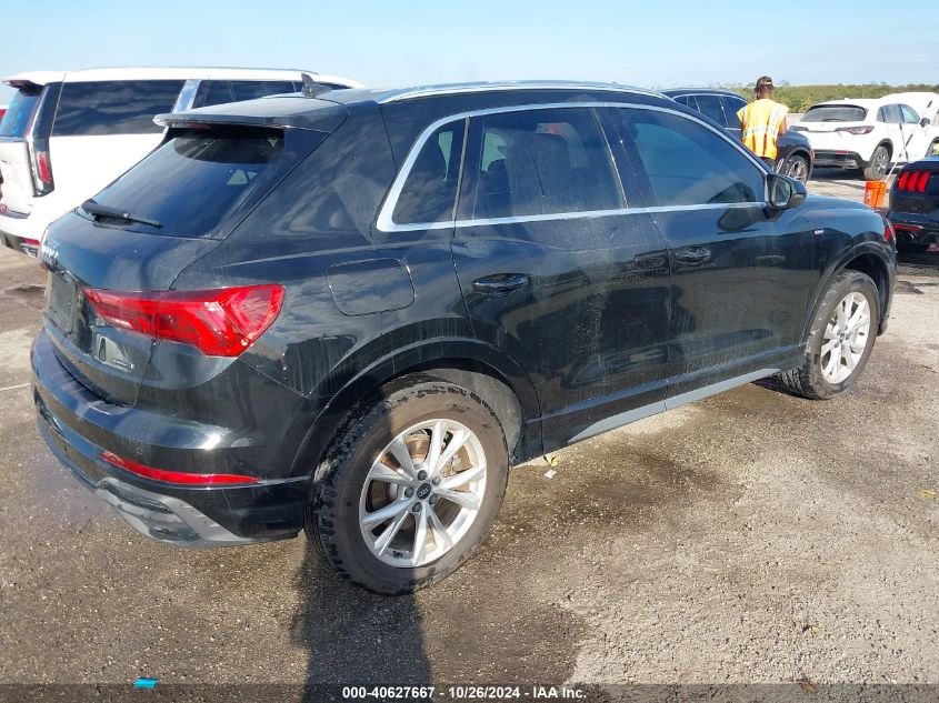 2022 AUDI Q3 PREMIUM 45 TFSI S LINE QUATTRO TIPTRONIC - WA1DECF39N1025836