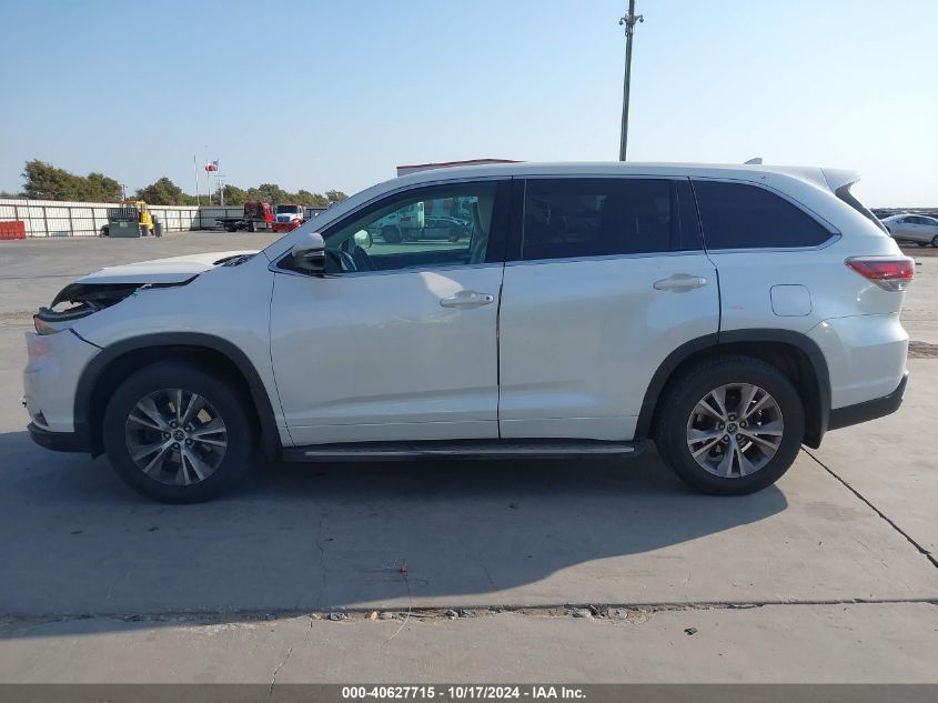 2016 Toyota Highlander Le Plus V6 VIN: 5TDZKRFH0GS141421 Lot: 40627715