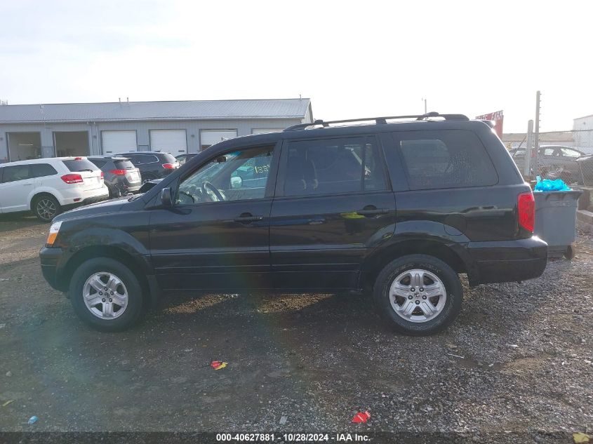 2005 Honda Pilot Ex VIN: 2HKYF18425H567805 Lot: 40627881