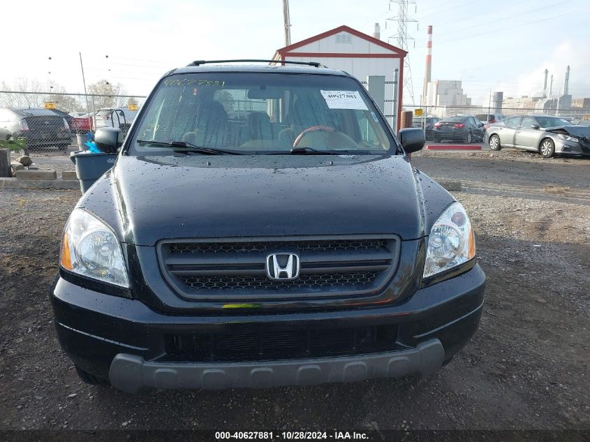 2005 Honda Pilot Ex VIN: 2HKYF18425H567805 Lot: 40627881