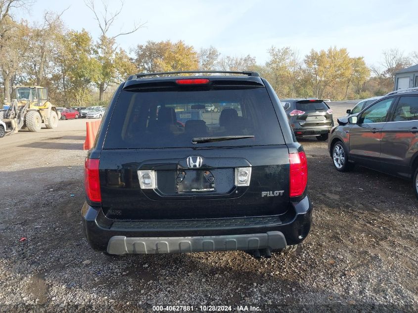 2005 Honda Pilot Ex VIN: 2HKYF18425H567805 Lot: 40627881