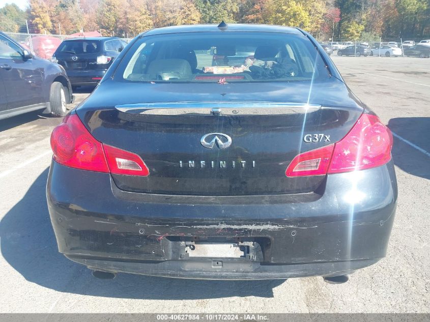 2010 Infiniti G37X VIN: JN1CV6ARXAM250762 Lot: 40627984