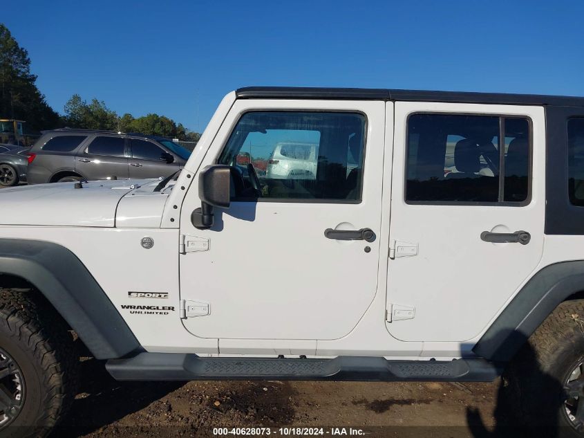 2014 Jeep Wrangler Unlimited Sport VIN: 1C4HJWDG8EL113209 Lot: 40628073