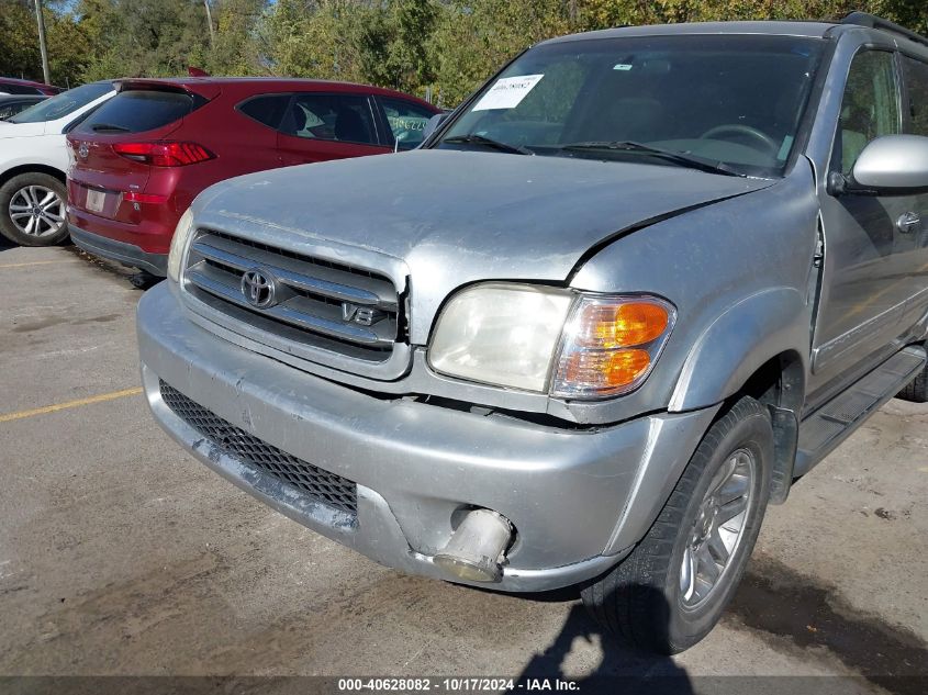 2002 Toyota Sequoia Limited V8 VIN: 5TDZT38A72S077512 Lot: 40628082