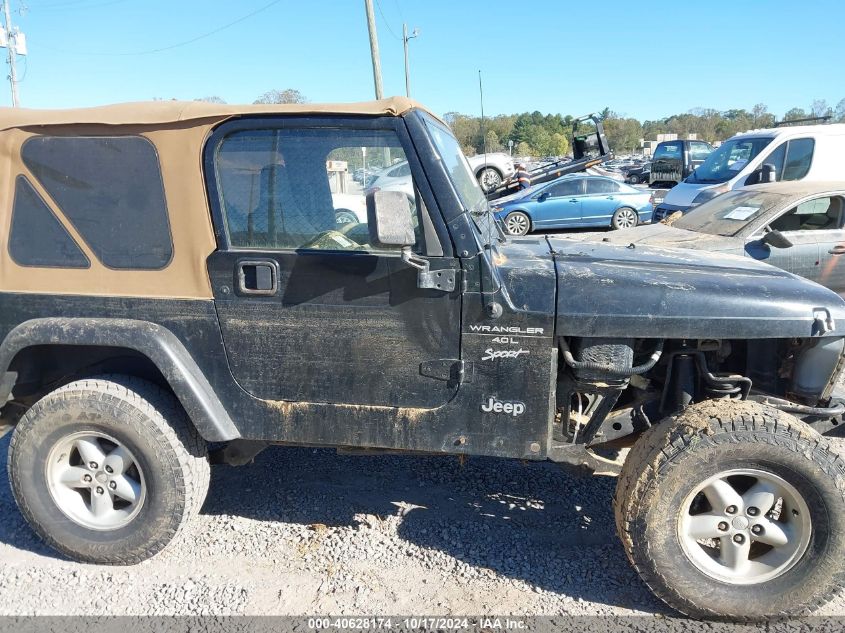 2000 Jeep Wrangler Sport VIN: 1J4FA49S1YP703915 Lot: 40628174