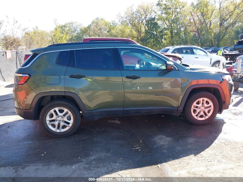 2020 Jeep Compass Sport Fwd VIN: 3C4NJCABXLT257968 Lot: 40628431