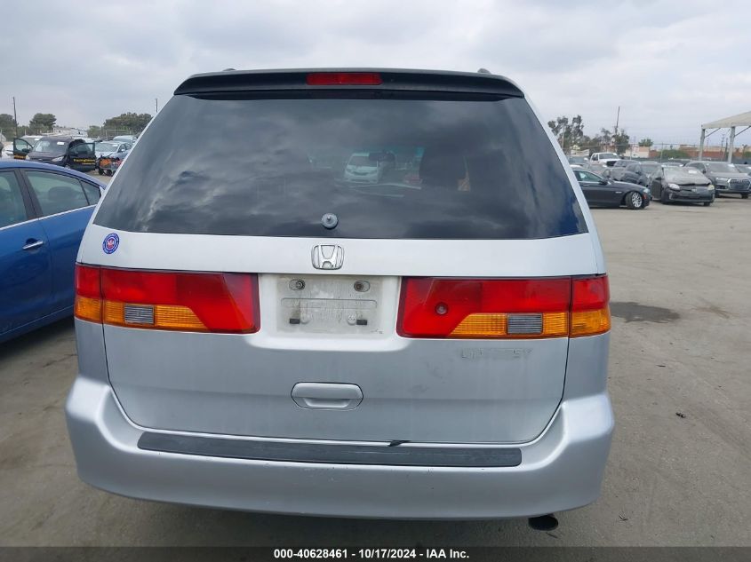 2002 Honda Odyssey Ex VIN: 2HKRL18682H509580 Lot: 40628461