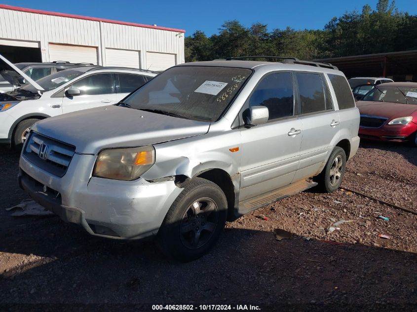 2007 Honda Pilot Ex-L VIN: 2HKYF18667H538554 Lot: 40628502