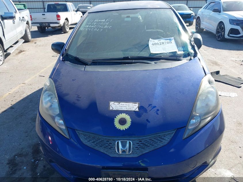 2011 Honda Fit VIN: JHMGE8H36BC027961 Lot: 40628780