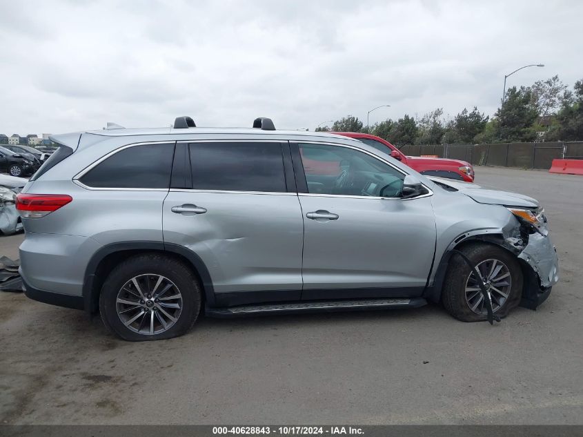 2019 Toyota Highlander Xle VIN: 5TDJZRFHXKS609169 Lot: 40628843