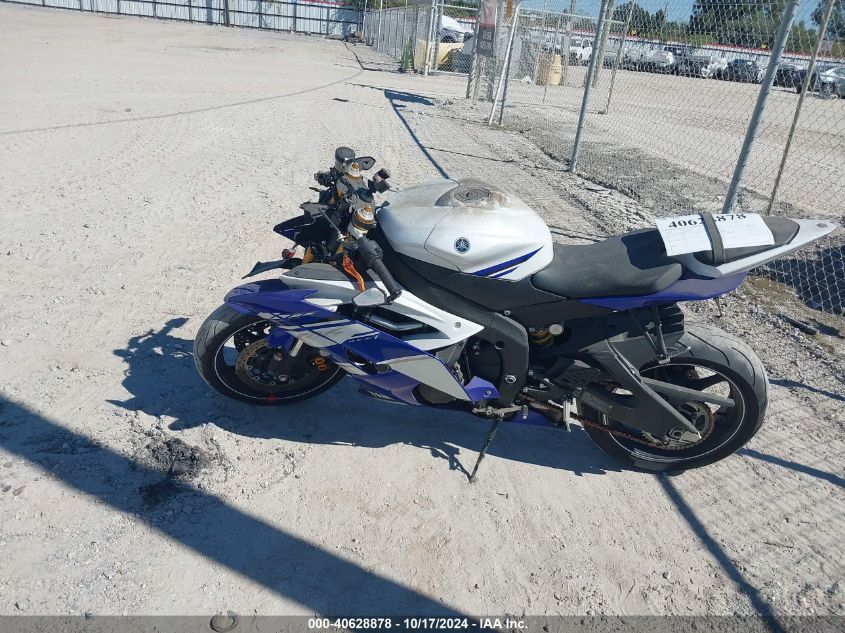 2014 Yamaha Yzfr6 VIN: JYARJ16E6EA030548 Lot: 40628878