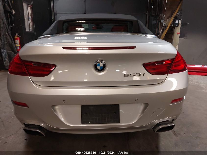 2012 BMW 650I VIN: WBALZ3C5XCDL71401 Lot: 40628940