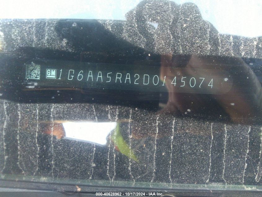2013 CADILLAC ATS STANDARD - 1G6AA5RA2D0145074