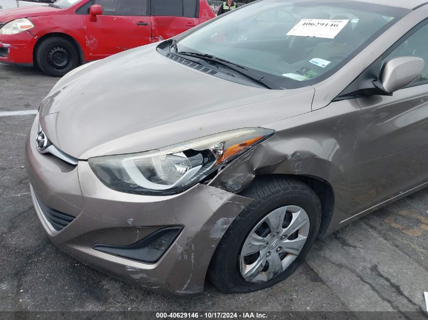 2016 Hyundai Elantra Se VIN: 5NPDH4AEXGH777388 Lot: 40629146