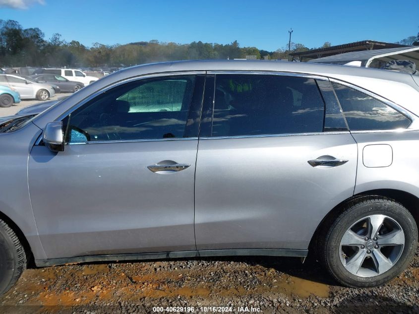 2016 Acura Mdx Acurawatch Plus Package VIN: 5FRYD3H27GB020836 Lot: 40629196