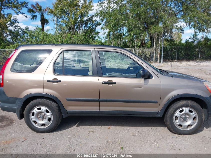 2006 Honda Cr-V Lx VIN: SHSRD68556U408513 Lot: 40629227