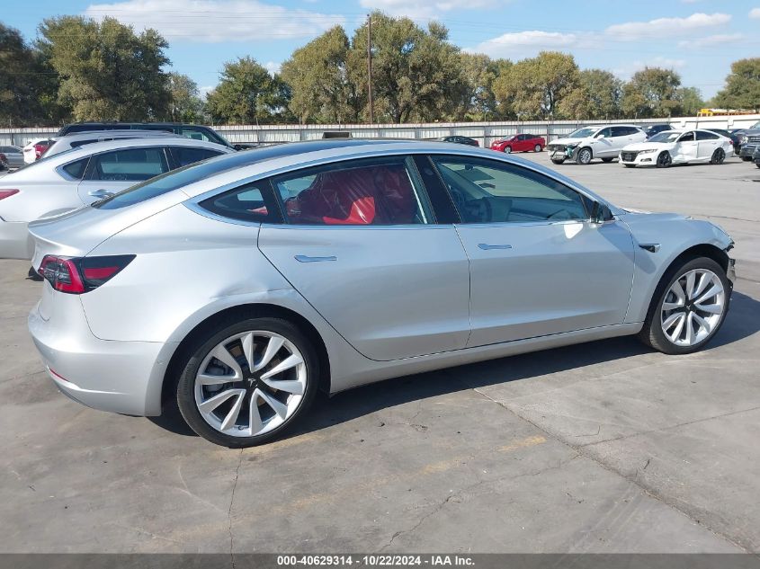 2018 Tesla Model 3 Long Range/Mid Range VIN: 5YJ3E1EA2JF031114 Lot: 40629314