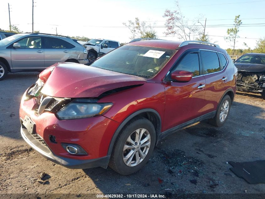 2015 Nissan Rogue Sv VIN: 5N1AT2ML9FC818552 Lot: 40629382