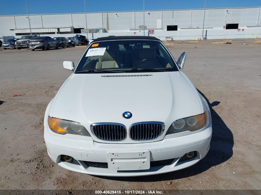 2004 BMW 325Ci VIN: WBABW33434PL31205 Lot: 40629415