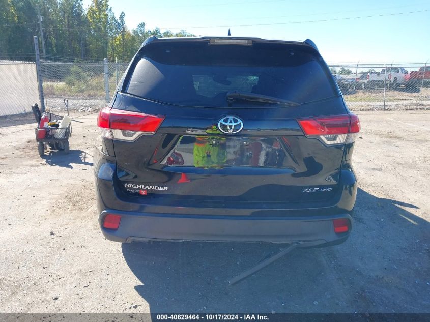 2018 Toyota Highlander Xle VIN: 5TDJZRFH6JS543668 Lot: 40629464