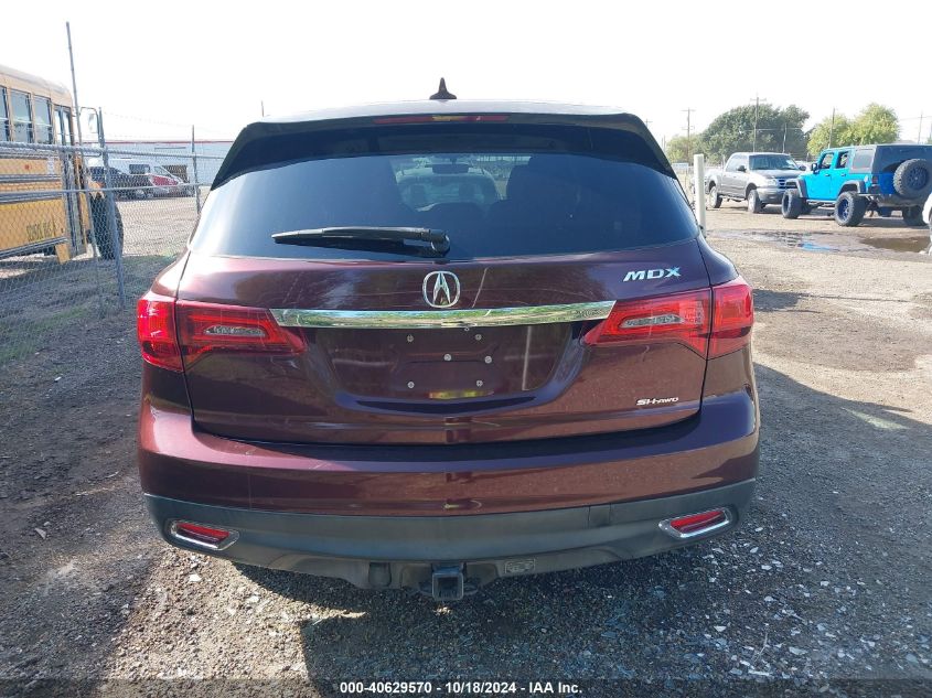 2016 Acura Mdx Acurawatch Plus Package VIN: 5FRYD4H26GB002897 Lot: 40629570