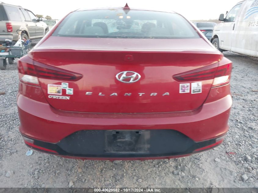 2019 Hyundai Elantra Sel VIN: KMHD84LF5KU745934 Lot: 40629582