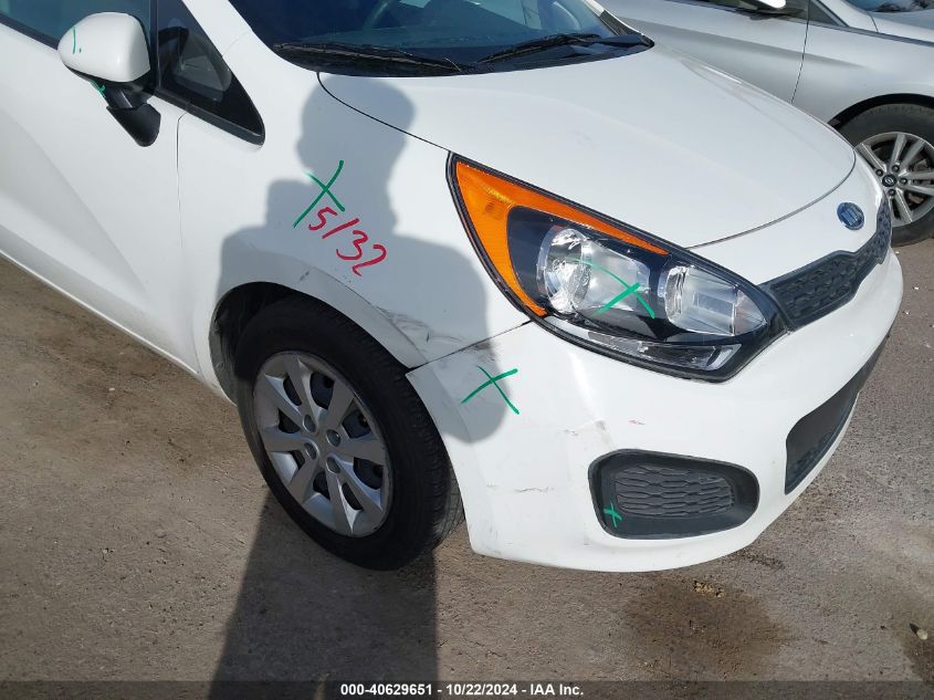 2012 Kia Rio5 Lx VIN: KNADM5A30C6090910 Lot: 40629651