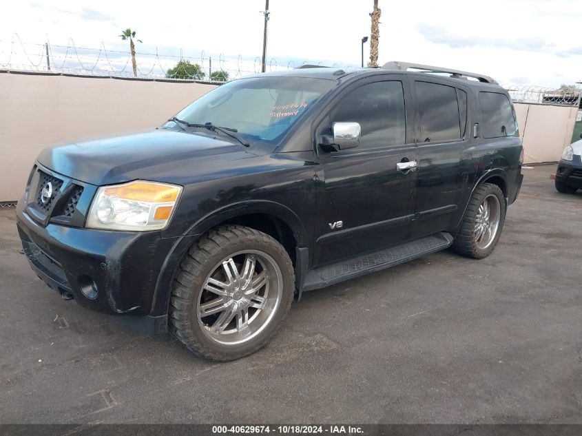 2008 Nissan Armada Se VIN: 5N1AA08C78N604848 Lot: 40629674