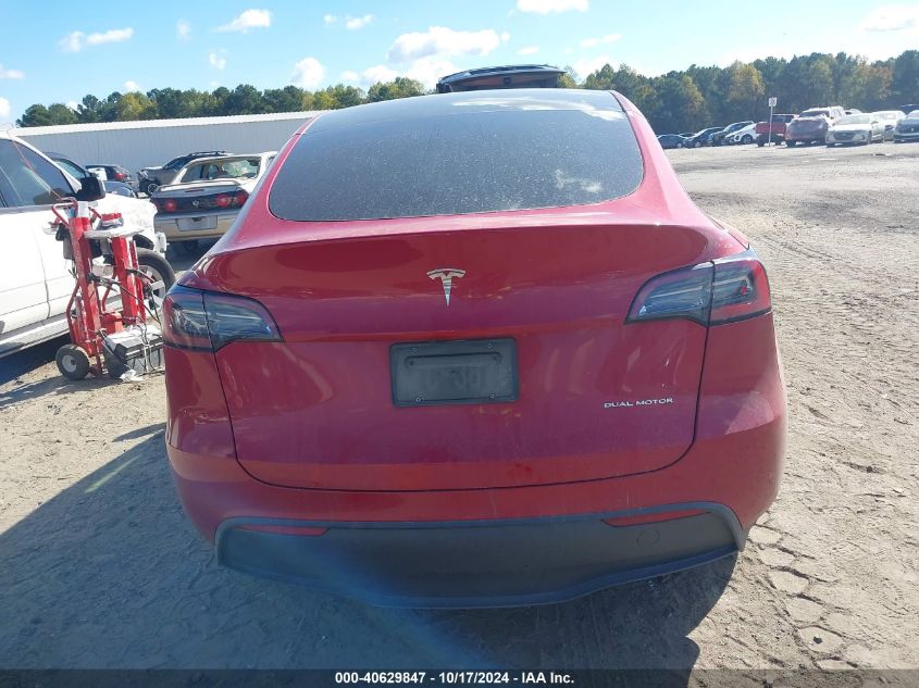 2023 Tesla Model Y Awd/Long Range Dual Motor All-Wheel Drive VIN: 7SAYGDEEXPF685584 Lot: 40629847