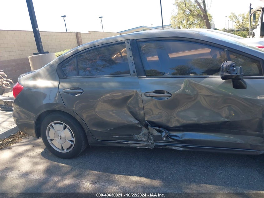 2012 Honda Civic Hf VIN: 2HGFB2F6XCH525239 Lot: 40630021