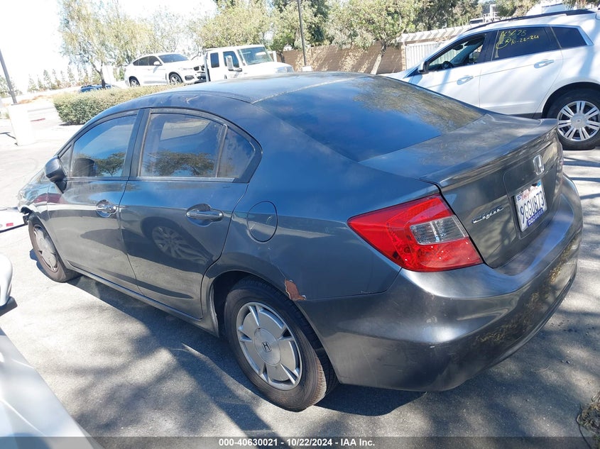 2012 Honda Civic Hf VIN: 2HGFB2F6XCH525239 Lot: 40630021