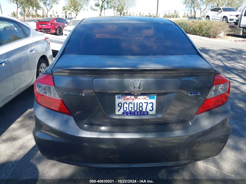 2012 Honda Civic Hf VIN: 2HGFB2F6XCH525239 Lot: 40630021