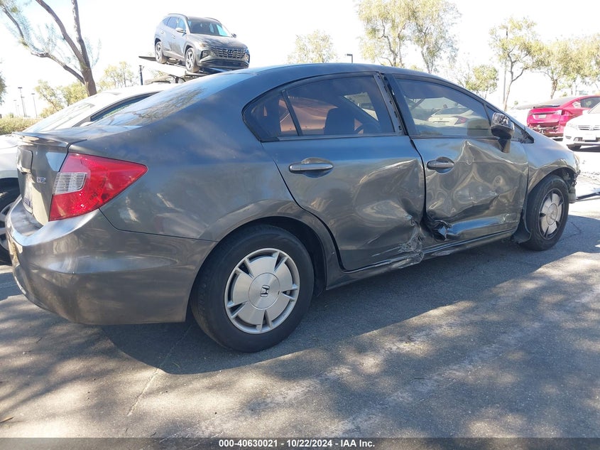 2012 Honda Civic Hf VIN: 2HGFB2F6XCH525239 Lot: 40630021