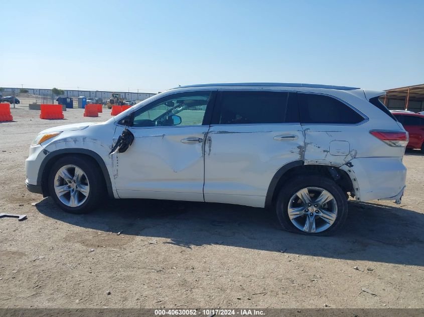 2015 Toyota Highlander Limited/Ltd Platinum VIN: 5TDYKRFH7FS108491 Lot: 40630052