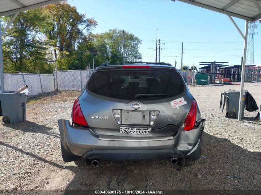 2006 Nissan Murano Sl VIN: JN8AZ08WX6W520915 Lot: 40630175